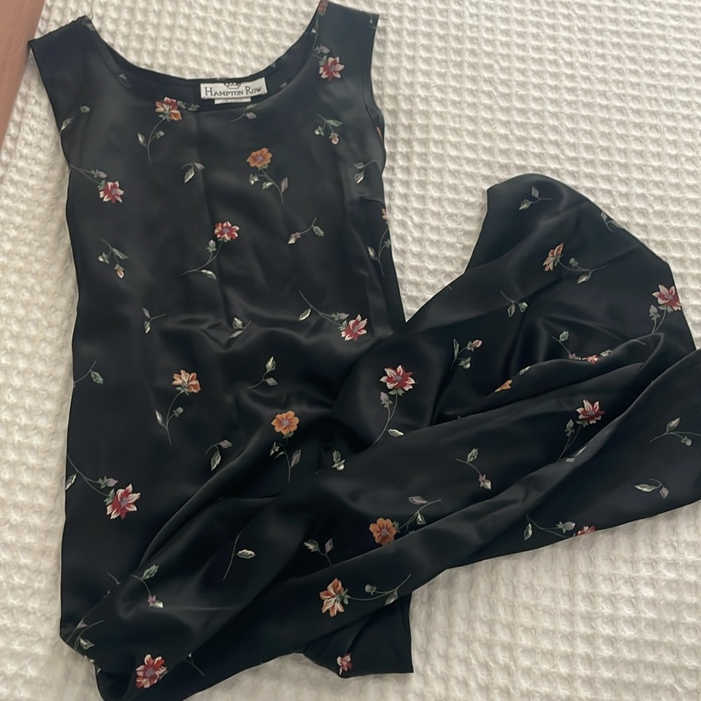 Vintage 90’s floral maxi dress women’s size medium